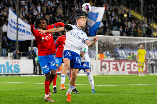 Helsingborgs Taha Ali och IFK Norrköpings Jacob Ortmark