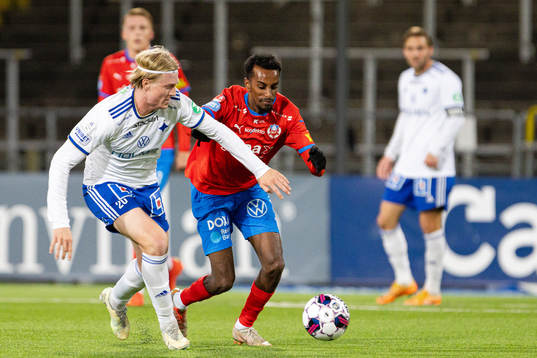 IFK Norrköpings Daniel Fritz Eid och Helsingborgs Taha Ali
