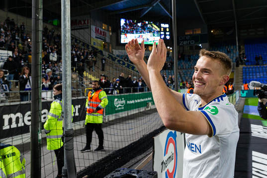 IFK Norrköpings Jacob Ortmark jublar