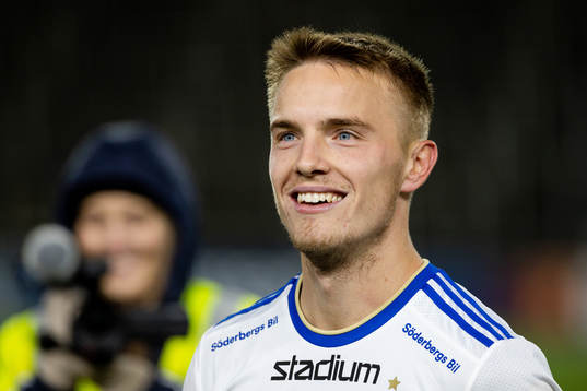 IFK Norrköpings Jacob Ortmark jublar