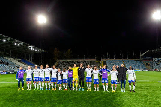 IFK Norrköpings spelare jublar