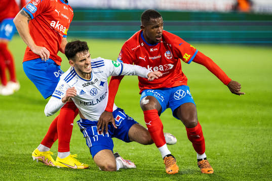 IFK Norrköpings Laorent Shabani och Helsingborgs Diego
