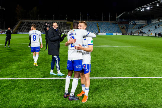 IFK Norrköpings Godswill Ekpolo Egbulu och Jacob Ortmark