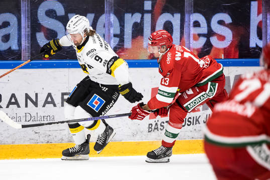 Västeråss Mikael Frycklund och Moras Fabian Ilestedt