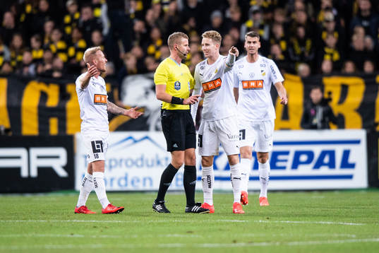 Häckens Mikkel Rygaard Jensen, Samuel Gustafson och Johan