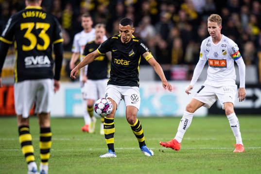 AIKs Nabil Bahoui oc Häckens Samuel Gustafson