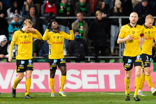 Elfsborgs Michael Baidoo jublar
