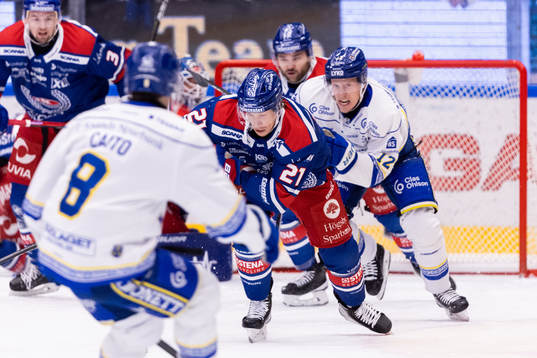 Oskarshamns Myles Powell och Leksands Kalle Östman