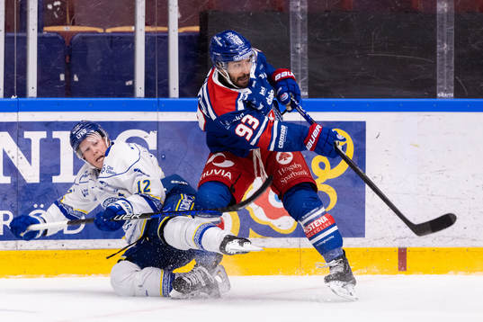 Leksands Kalle Östman och Oskarshamns Cameron Brace