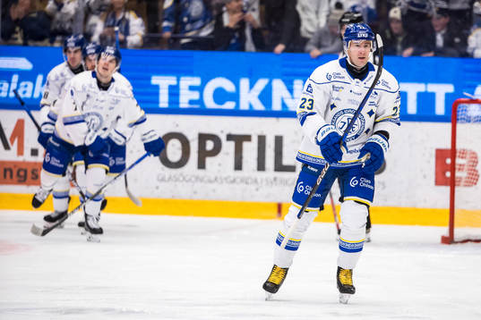 Leksands Mikael Ruohomaa jubel
