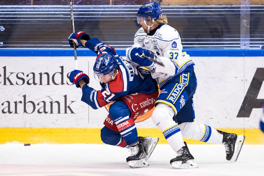 Oskarshamns Myles Powell och Leksands Anton Lindholm