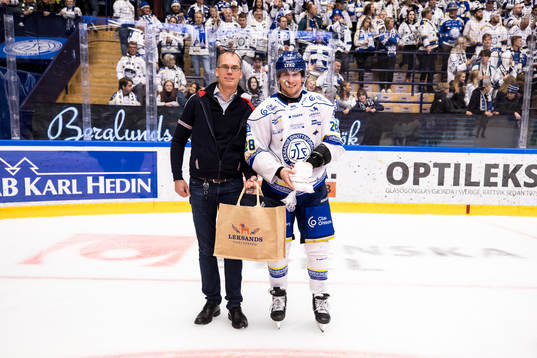 Leksands Justin Glenn Kloos utsedd till matchens lirare