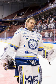 Leksands målvakt Kasimir Kaskisuo jubel