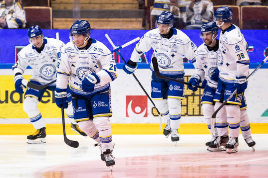 Leksands Justin Glenn Kloos jubel