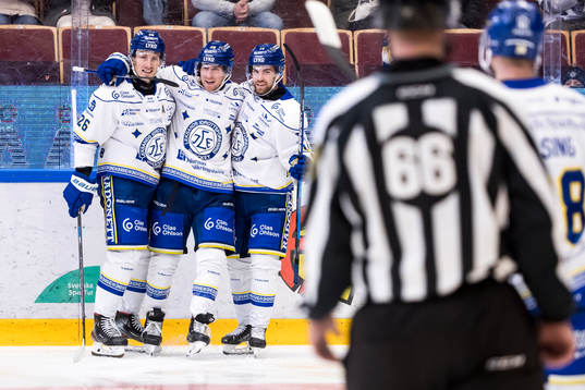 Leksands Justin Glenn Kloos jubel