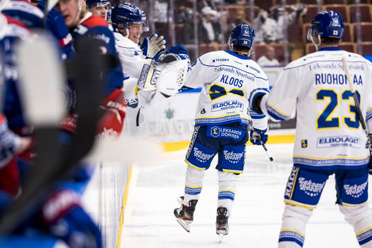 Leksands Justin Glenn Kloos jubel