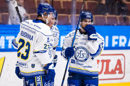 Leksands Patrik Zackrisson jublar