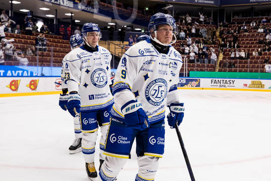 Leksands Patrik Zackrisson jubel