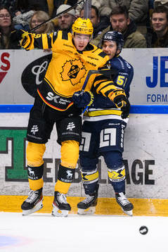 Skellefteås Albin Sundsvik och HV71s Andy Miele