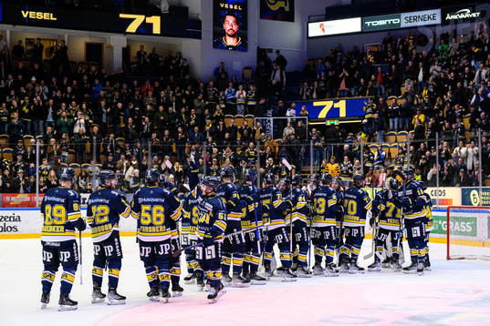 HV71s spelare jublar