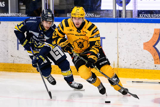 HV71s Andy Miele och Skellefteås Andreas Wingerli