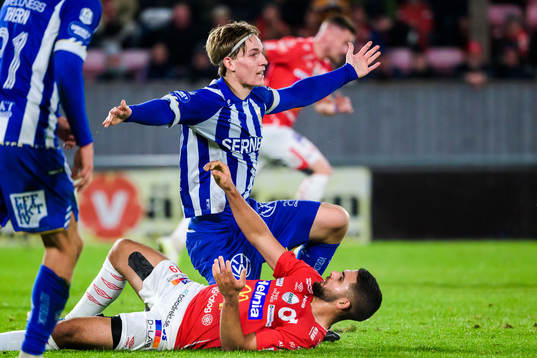 IFK Göteborgs Johan Bångsbo och Degerfors Omar Faraj