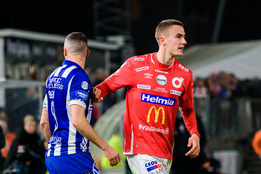 IFK Göteborgs Marcus Berg och Degerfors Gustaf Lagerbielke