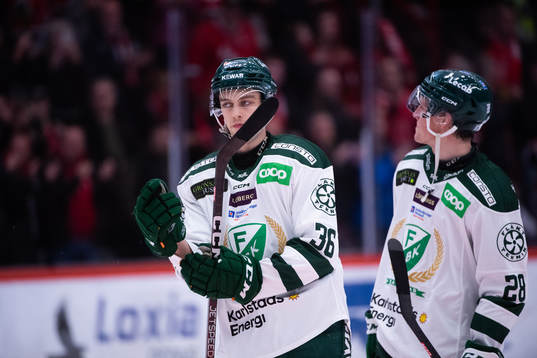 Färjestads Jonathan Andersen och Mattias Göransson