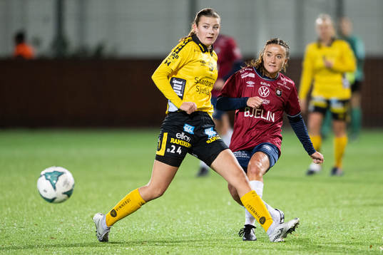 Elfsborgs Ida Backlund och Örgrytes Felicia Tengdahl