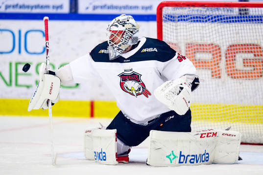 Malmö Redhawks målvakt Adam Werner