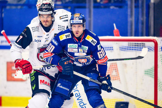 Malmö Redhawks Oliver Lauridsen och Växjös Erik Josefsson