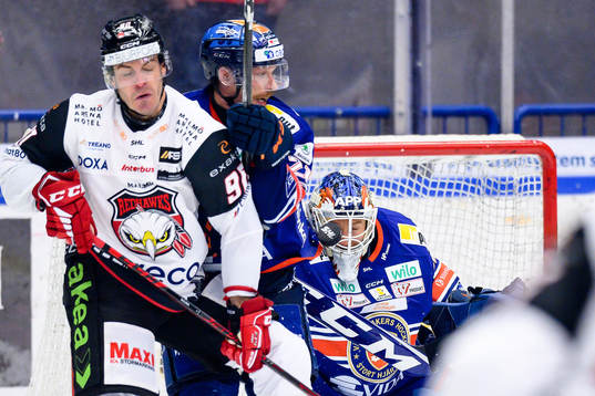 Malmö Redhawks Lance Bouma och Växjös Brian Cooper