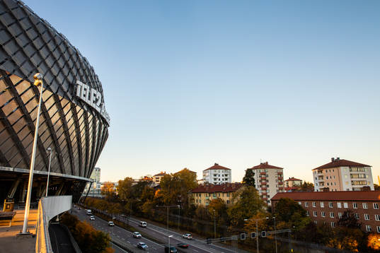 Exteriör av Tele2 Arena