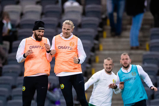 Hammarbys Simon Sandberg och Gustav Ludwigson