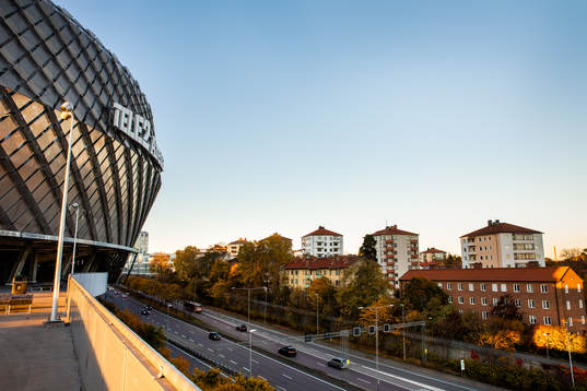 Exteriör av Tele2 Arena