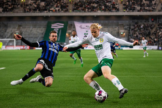Sirius Filip Rogic och Hammarbys Gustav Ludwigson
