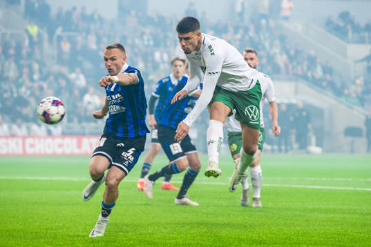 Sirius Aron Bjarnason och Hammarbys Edvin Kurtulus