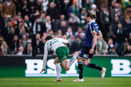 Hammarbys Joel Nilsson och Sirius Tim Björkström