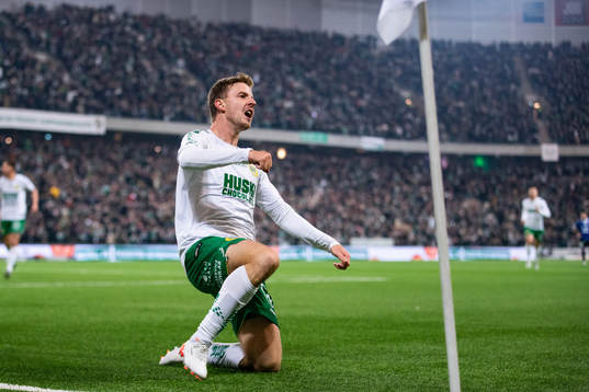 Hammarbys Joel Nilsson jublar