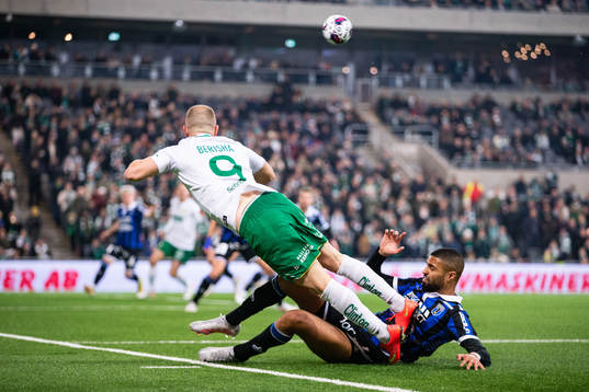 Hammarbys Veton Berisha och Sirius Kristopher Da Graca
