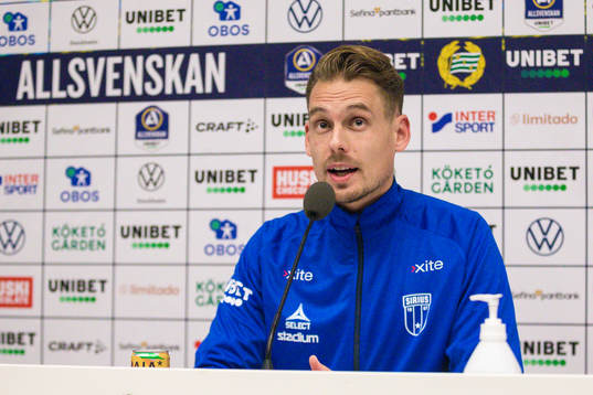 Sirius tränare Daniel Bäckström
