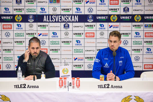 Hammarbys tränare Martí Cifuentes och Sirius tränare