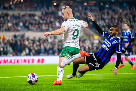 Hammarbys Veton Berisha och Sirius Kristopher Da Graca
