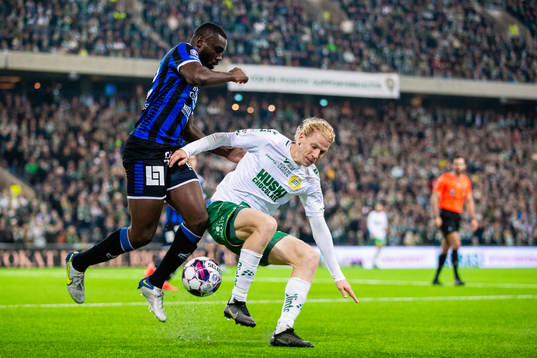 Sirius Patrick Nwadike och Hammarbys Gustav Ludwigson