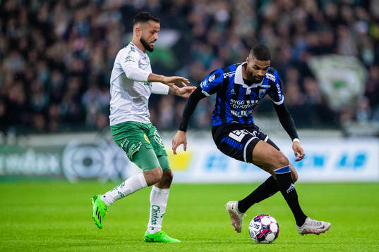 Hammarbys Mohanad Jeahze och Sirius Kristopher Da Graca