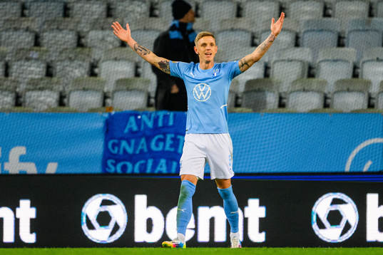 Malmö FFs Sören Rieks reagerar