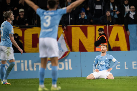 Malmö FFs Anders Christiansen deppar