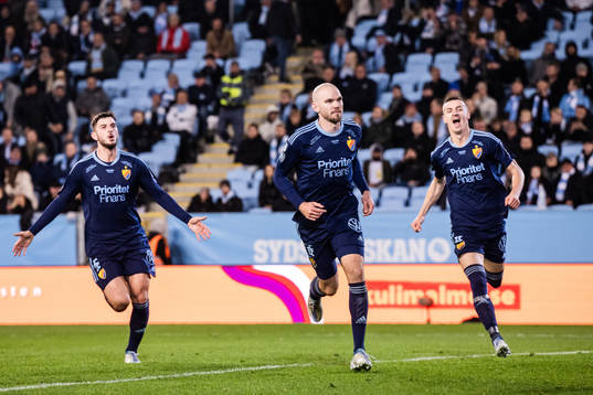 Djurgårdens Marcus Danielson jublar