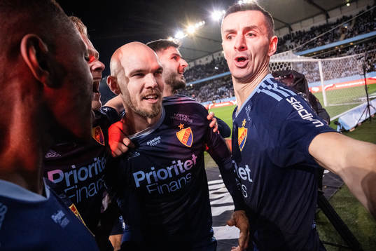 Djurgårdens Marcus Danielson jublar