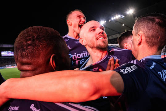 Djurgårdens Marcus Danielson jublar